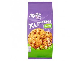 Milka XL cookies nuts пшеничное печенье с кусочками молочного шоколада и орехами 184 г